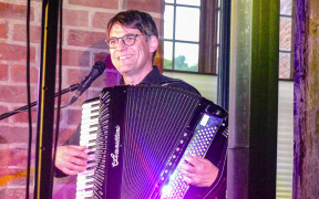 Sören Thies am Akkordeon, Foto: Barbara Kaiser