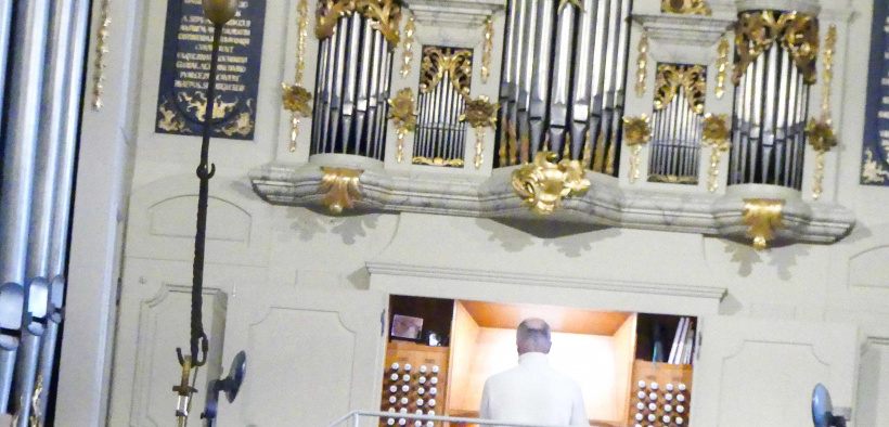Erik Matz an der Orgel