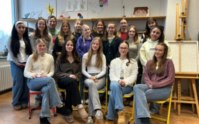 Der Kunstleistungskurs des aktuellen Abiturjahrgangs des Lesssing-Gymnaisums Uelzen