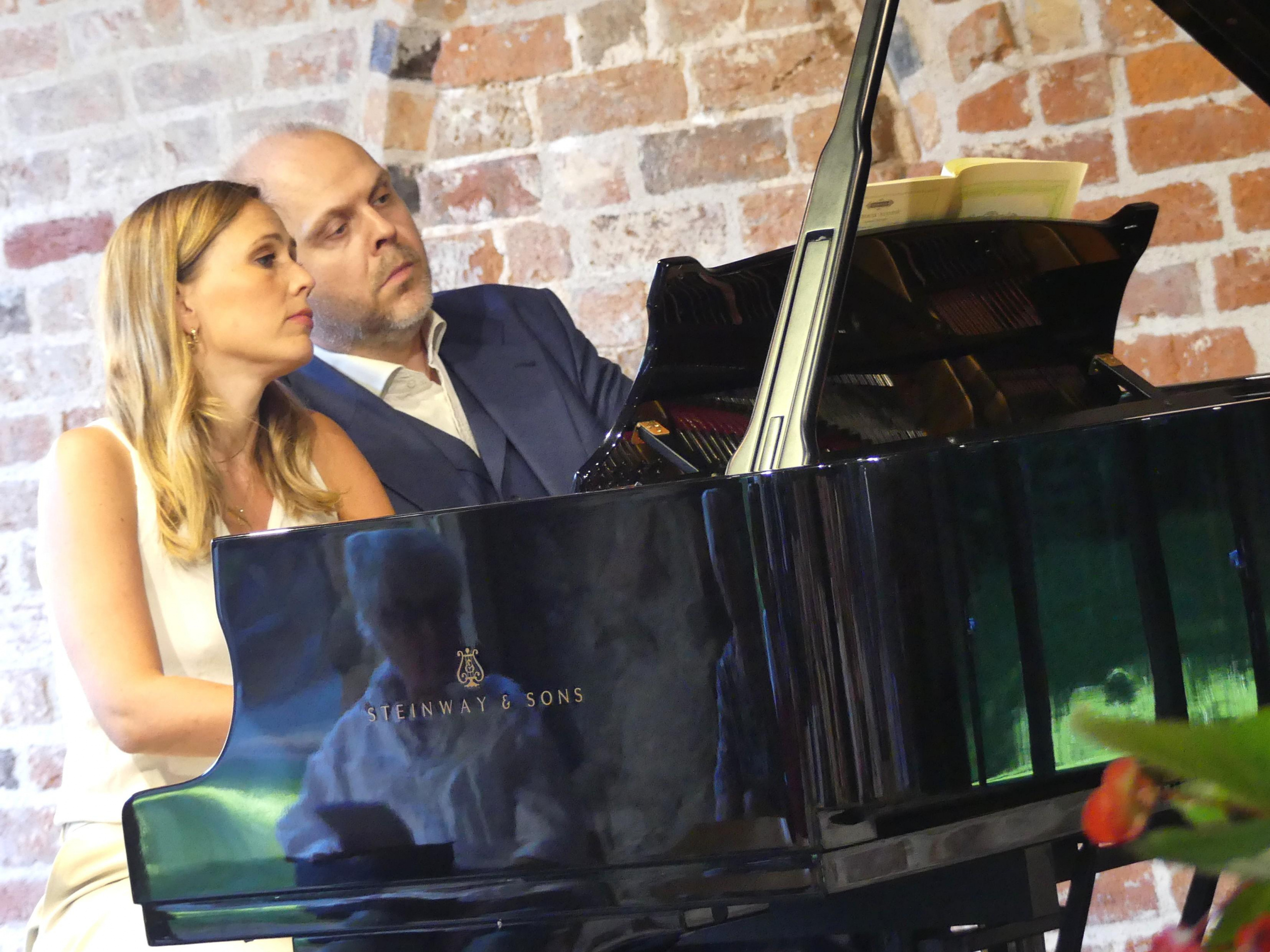 Annika Treutler und Hinrich Alpers bei der Sommerakademie in Uelzen